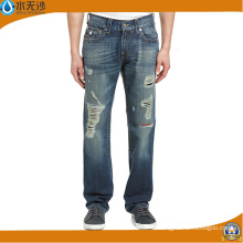 2016 New Jean Gerade Zerrissene Jeans Männer Mode Jean Hosen